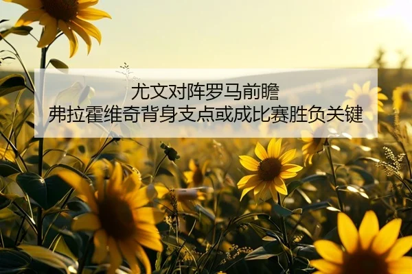 尤文对阵罗马前瞻 弗拉霍维奇背身支点或成比赛胜负关键